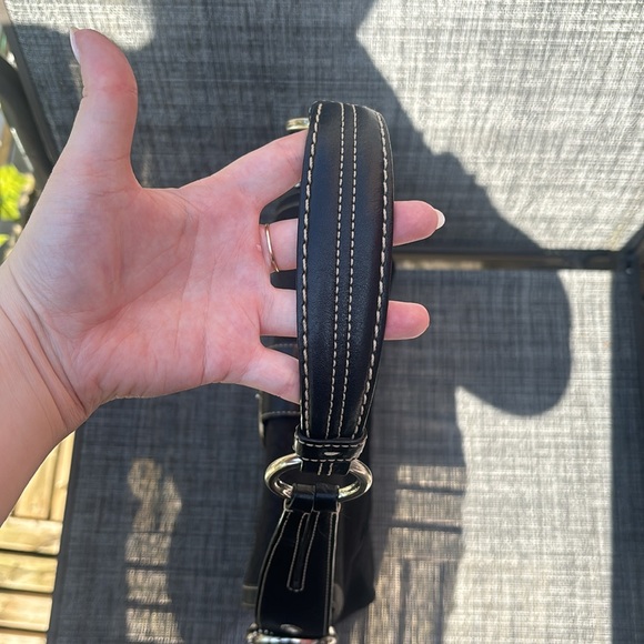 Coach Black Canvas and Leather Logo Purse No. F05U-1463 Vintage Y2K - Picture 10 of 10